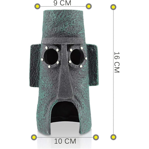 Sæt med 3 Spongebob Squarepants akvariedekorationer