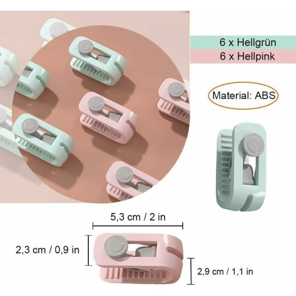 Cover Clamps Lakanhållare förhindrar klumpar för filt Madrass Pack om 12