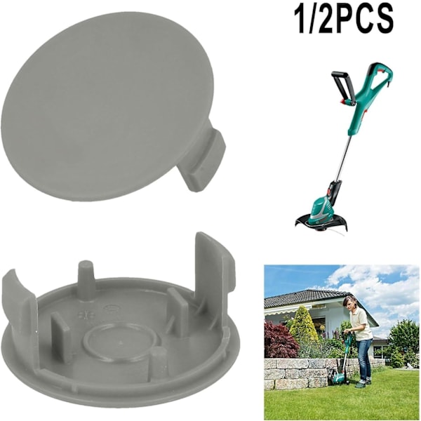2 stk. erstatningsspoledeksler for Bosch AFS 23-37 gresstrimmer hageklipperdeler Parent