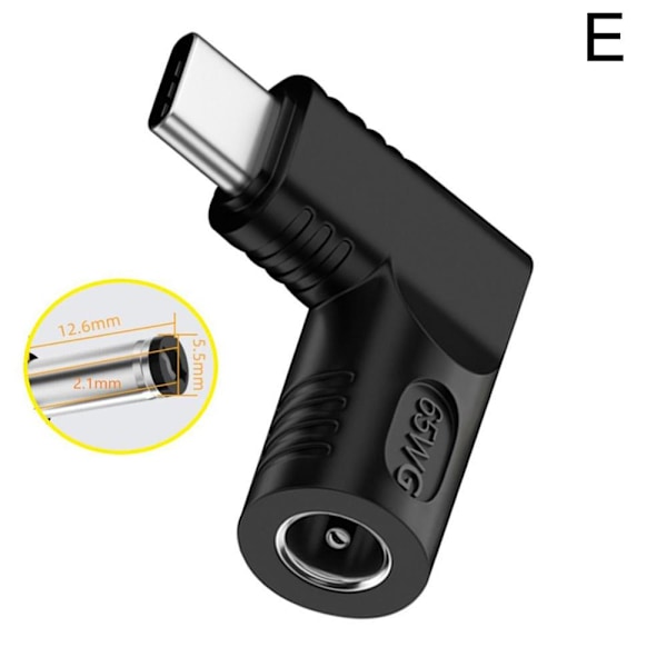 65W Laptop Laddare Konverterare USB Typ C PD Ström 5521 one-size