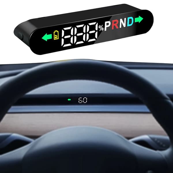Vinduesdisplay til Tesla Model 3 Model Y Bil Digital Kørecomputer Display Speedometer Dør Åben Påmindelse 19-22model3/Y