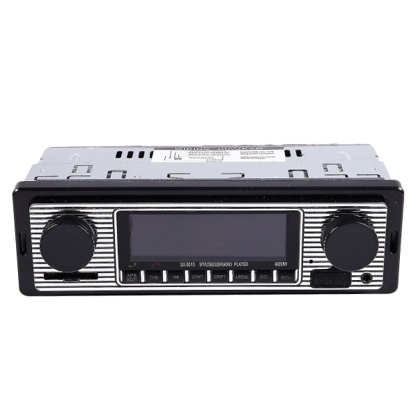 Bluetooth Vintage Bilradio Mp3-spiller Stereo USB Aux Klassisk bilstereoljud