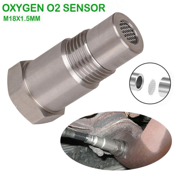 2st Bil Cel Fix Check Engine Light Eliminator Syre O2 Sensor Adapter M18x1,5
