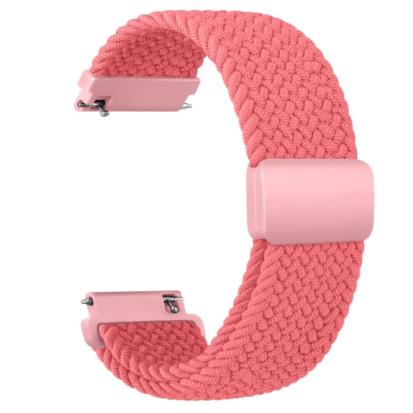 20mm punottu Solo Loop Garmin Vivoactive 5/3/3 Music -rannekkeelle, rannekoru Garmin VivoMove3/Trend/Sport Venu SQ/SQ2/2plus -hihna, ruusukulta Rose pink 20mm