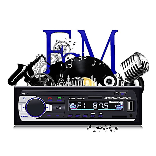 Bluetooth-kompatibel Jsd-520 bilradio 12v bilradio bilstereo
