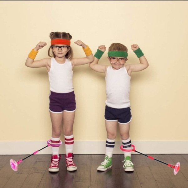 Kreativ sammenleggbar blinkende svingball Sportsleketøy Fitnessleke for barn
