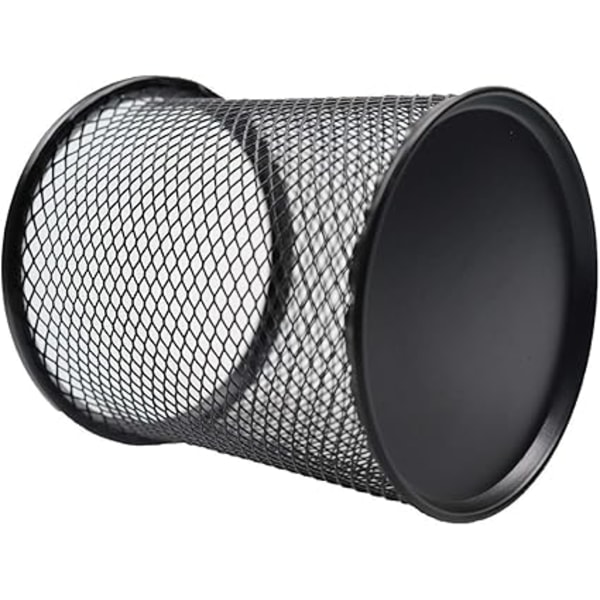 (Sort) 6-pak metal net penneholder til skrivebord