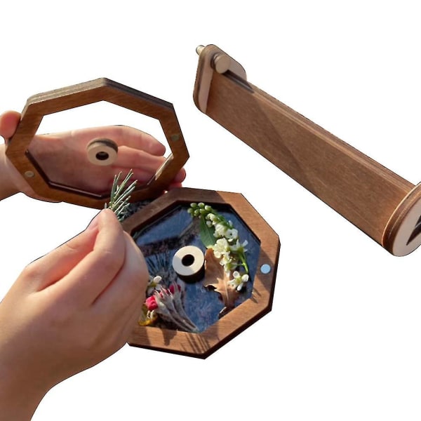 Træ gør-det-selv Kalejdoskop Forælder-barn interaktivt spilsæt Kalejdoskop