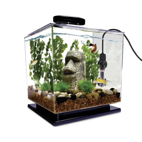 Mini Aquarium Heater Nedsenkbar Automatisk Heater Fish Tank Vannkoker Kvartsrør med sugekopp