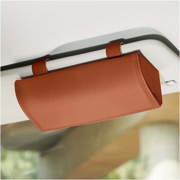 Car Glasses Holder Sun Visor Glasses Case Sunglasses Case Auto Magnetic Auto Glasses Box Storage Box Organizer for Car SUV RV Truck