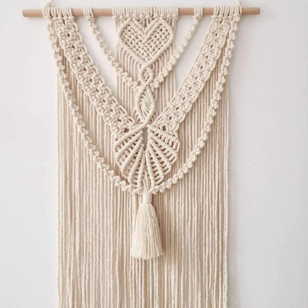 Bohemisk Macrame Väggbonad Dekoration