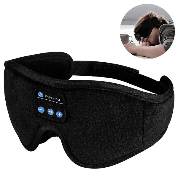 Sleep-kuulokkeet, Bluetooth Wireless Music 3D Eye Mask, säädettävä lepotila