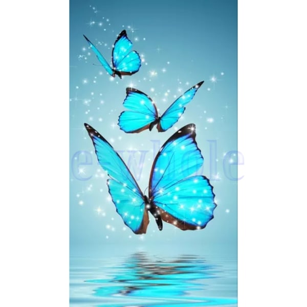 Butterfly 5D DIY diamond painting ristiommel