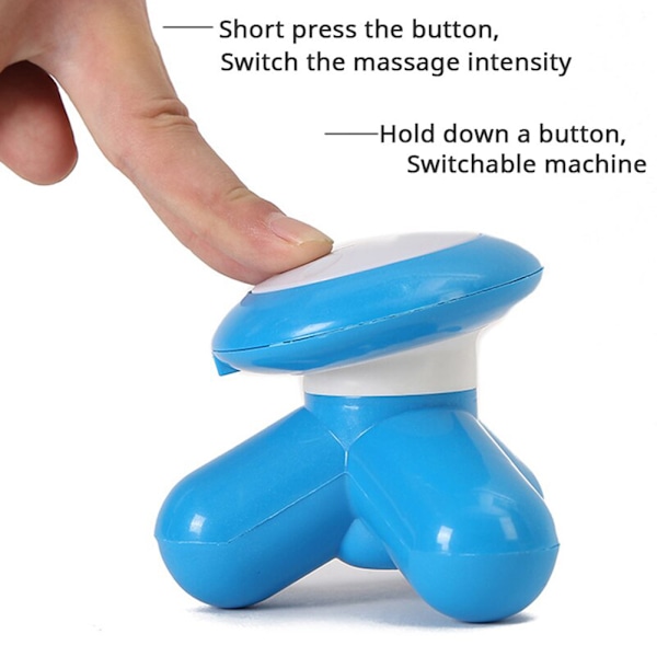 Mini Handheld Massage Device Portable Full Body Vibrating Massager for Relaxation Pink