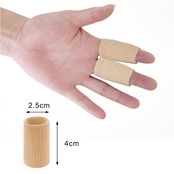 Fingerbeskyttelse, ærmebeskyttelse 10-pak elastiske fingre