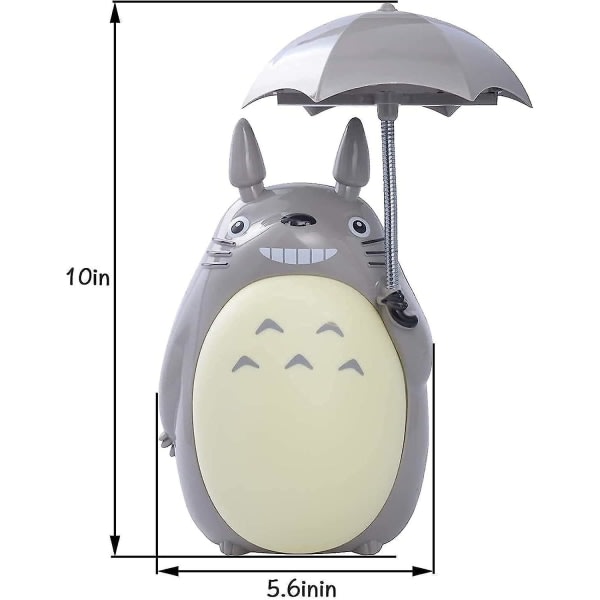 Totoro Led Natlys Til Børn, USB Genopladelig Læsebordslampe, Tegneserie søde dyr, Drenge Piger Soveværelsesindretning