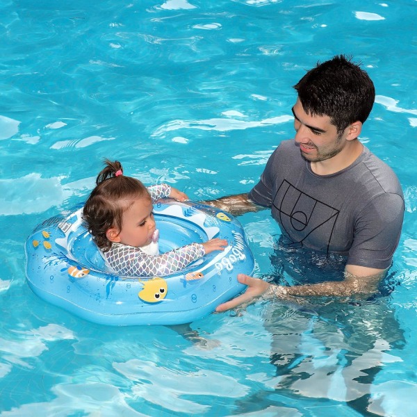 Uppblåsbar Baby Swim Safe Seat Float Ring för toddler 6-36 månader