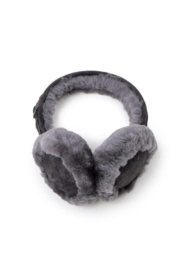 Fårskinnsmuffar för kvinnor - Bekväma och varma öronmuffar 506-100 Grå Grå One Size Grå Grey One Size