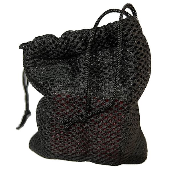 sourcing map Nylon Mesh -vetoketjullinen pussi, 5 x 3,5 tuuman pieni säilytyspussi narupussit