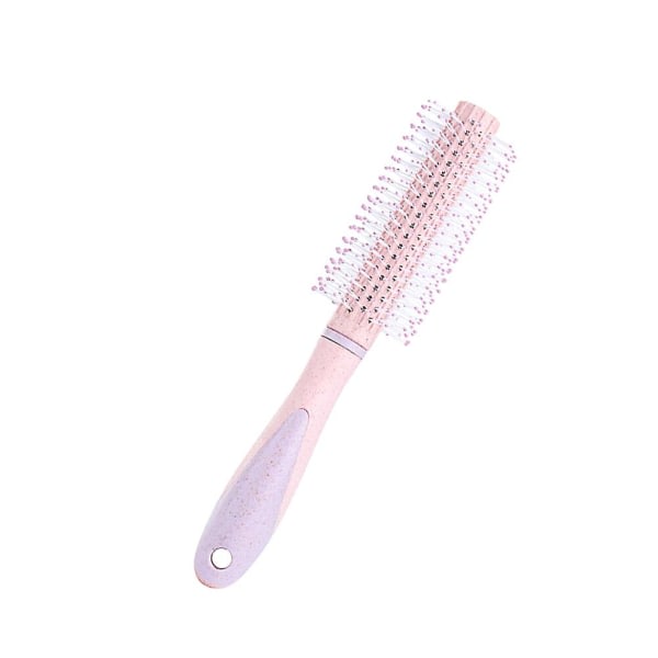 Wheat Straw Hair Comb Candy Farvet Cylindrisk Rullekam Plastic Hair Comb (22*4cm)