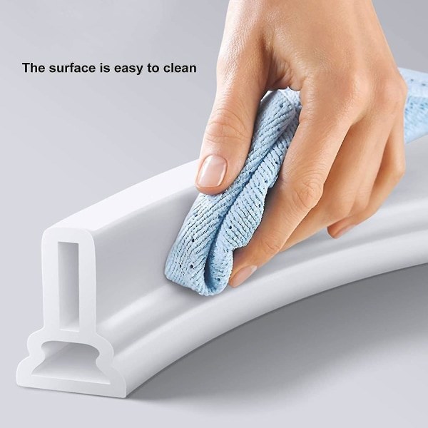 Foldbar vanntett stripe for dusj, selvklebende dusj 0,5m