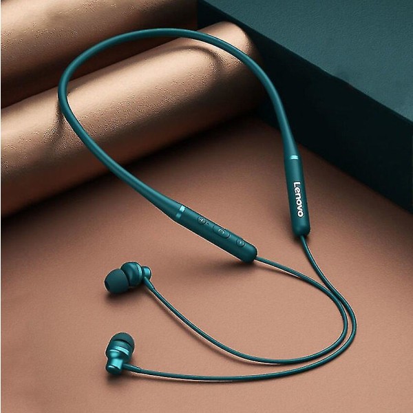 Lenovo Xe05 urheilun Bluetooth-kuulokkeet puhelimella ja mikrofonilla (väri: vihreä)