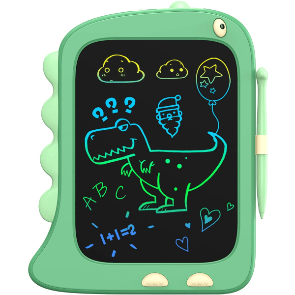 Kirjoitusalusta toddler , 8,5 tuuman Doodle Board lasten piirustuslehtiö  lahja, dinosauruspoikien lelupiirustuslehtiö, juhlapäivä,  syntymäpäivälahja, lasten piirustusalusta - vihreä 5980 | Fyndiq