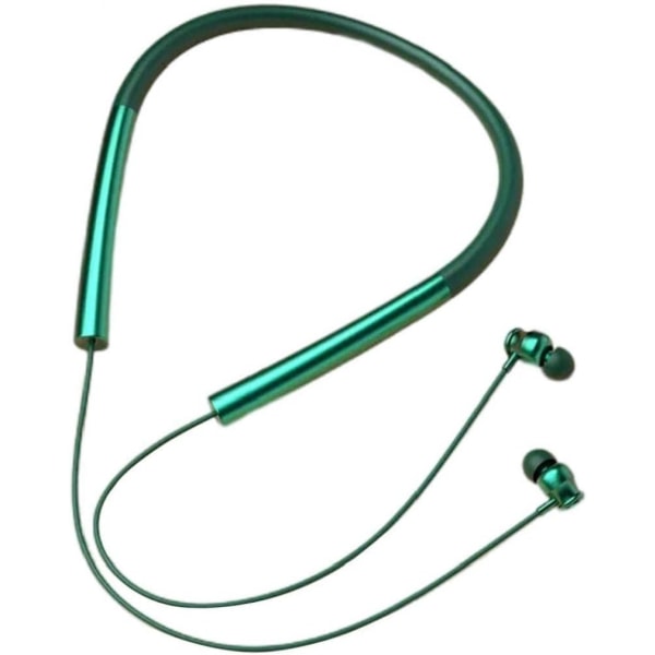 Wireless stereo neckloop headphones for sports, running, audio equipment green (green)