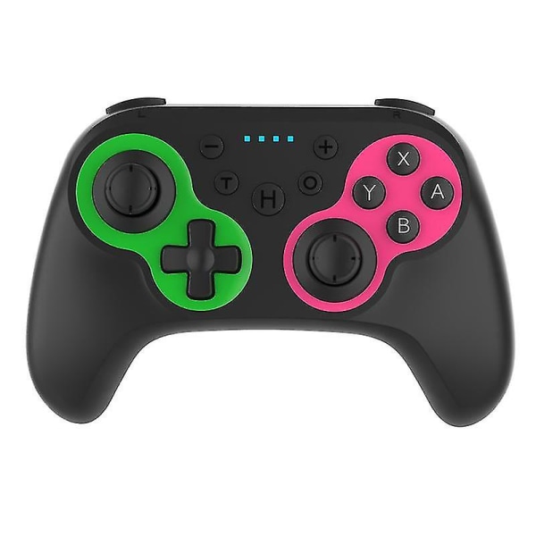 För Nfc Switch Trådlös Bluetooth Gamepad Oled Gamepad Motor Vibration Wake Up Grön Rosa