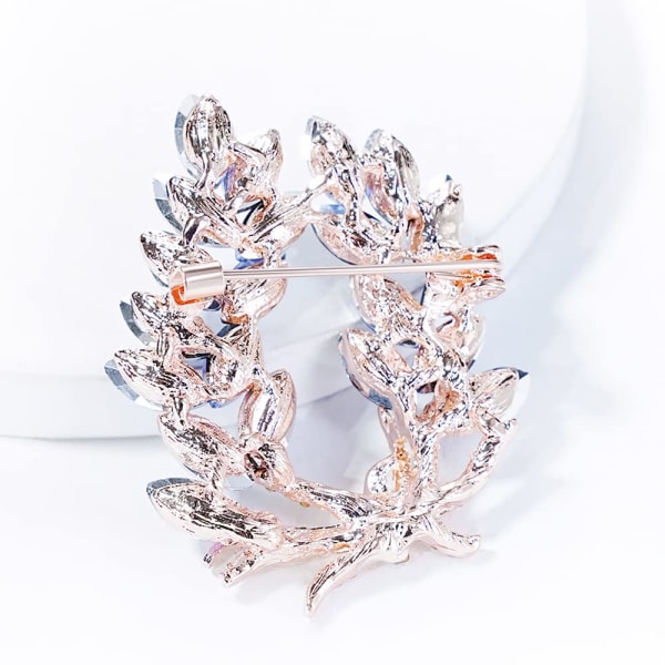Kunstig krystall Zinnia Bouquet Brosje Elegant