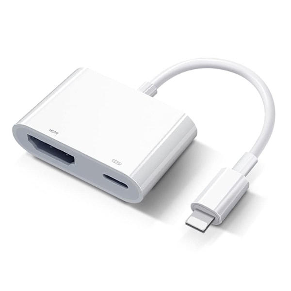 Lightning Digital AV -sovitin iPhone iPad HDMI -sovitin TV:seen HDMI-kaapeliliitin 1080P Synkronoitu näyttö TV/HDTV/Monitori/Projektori Yhteensopiva_xx