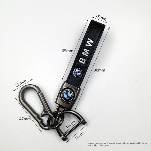 Bil Læder Cykel Nøglering Metal Finish | Kraftig Nøglering | Nøglering Og Krog Montering Gun Farve Hardware Gun Color Hardware Honda Civic