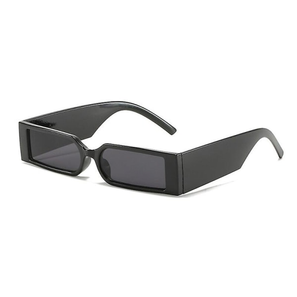 Solbriller Mote rektangulære solbriller Hip Hop Driver Fiske Reisebriller（Sort）