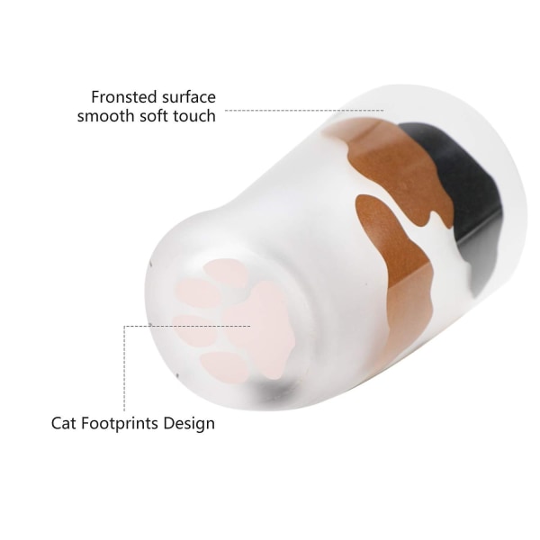 Uutuus Cat Claw Cup Kissan tassu huurrekuppi Lasten maitolasikupit Persoonallinen aamiaismaitokuppi
