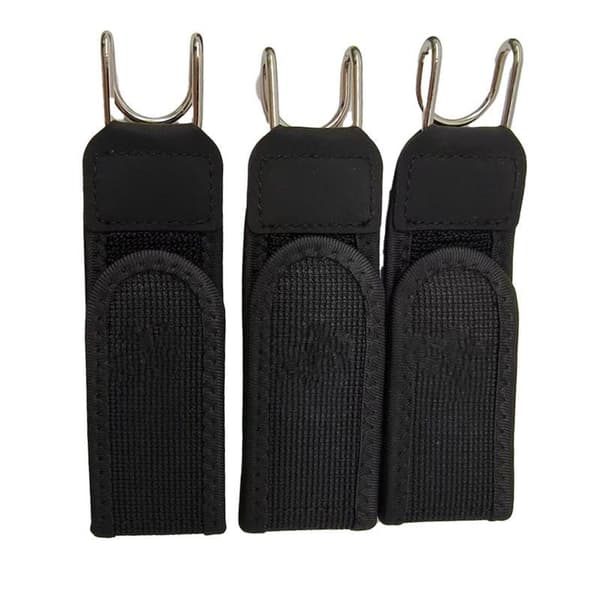 Spændefri Bæltekrog Justerbar Metalkrog Elastisk Bælte Unisex Black