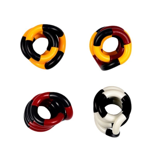 4 set fidgetleksaker, Tangle- fidgetleksaker, finger sensoriska leksaker, hjärna