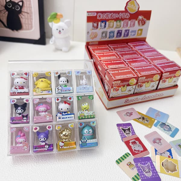 Tegneseriefigur Minifigur Blind Box Sæt, Samleobjekt Skrivebordslegetøj til Fans og Gaver McDull