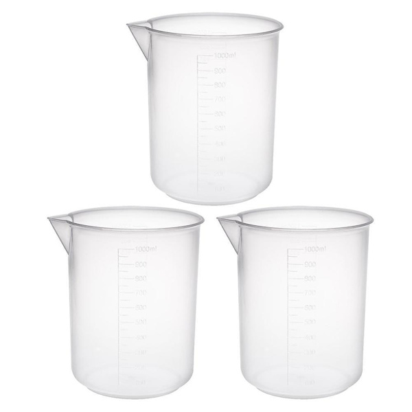 Transparent plastkopp med graderad köksbakning TransparentB 50ml