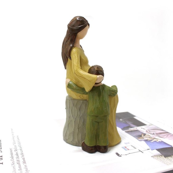 Äidin ja lapsen patsas Koristeet Kodin Pöytäkoristeet Äitienpäivä Lahjat Hartsikäsityöt