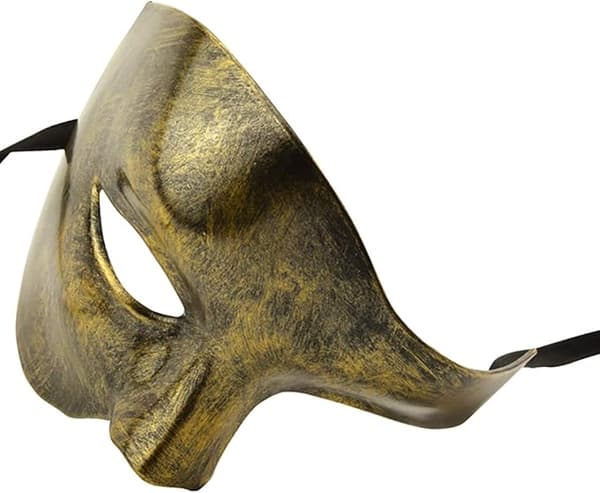 Maske for menn, Operafantomet Maskerade Maske Halvmaske (Gull)