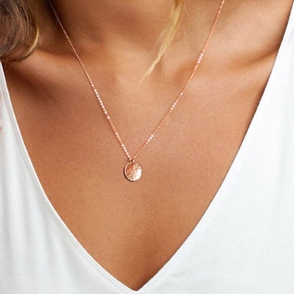 Fint Lagdelt Choker Halskæde, Håndlavet 14K Guldbelagt Y Vedhæng Halskæde Multilayer Bar Disc Halskæde Justerbar Lagdeling  Halskæder til Kvinder