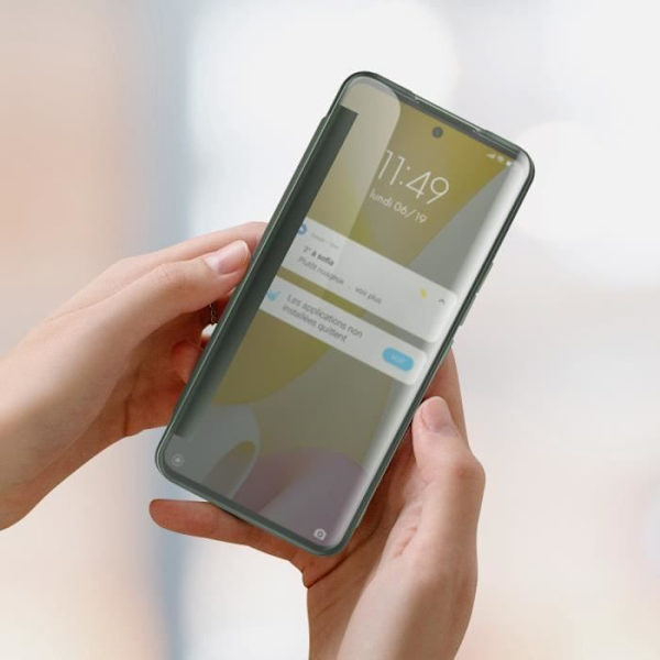Grönt hårdskal för Xiaomi 12 Lite - XIAOMI - Stort transparent fönster - Fullt skydd Green