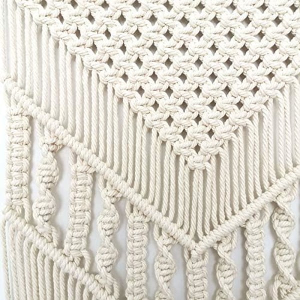 Macrame väggbonad i bohemisk stil, vävd för inredning