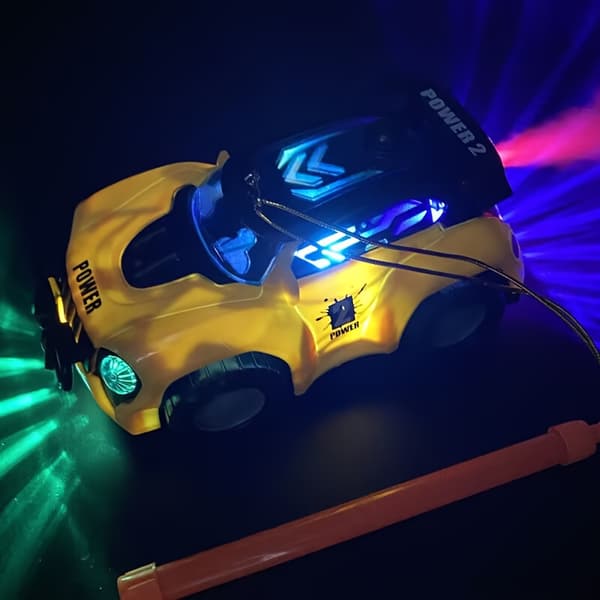 Multifunksjonell Elektrisk Racerbil Leke med Lys, Perfekt Gave til Gutter og Jenter 1pc Yellow