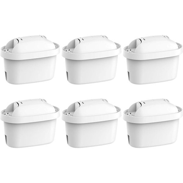 6-pak erstatningsvandfilter kompatibelt med alle Brita 6-pack