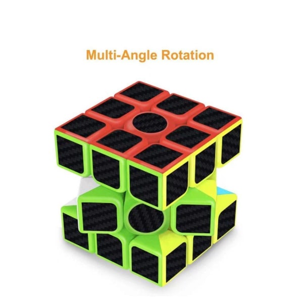 Kulstoffiber Rubiks terning, 3x3x3 Rubiks terning Speed Focus