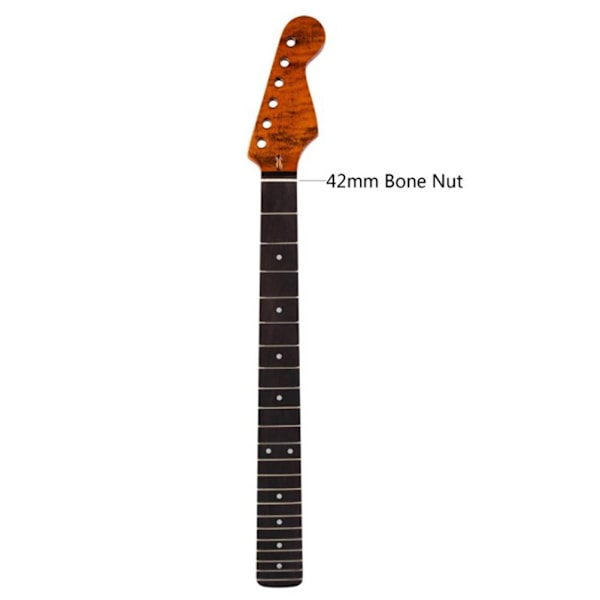 Elgitarrhalsbyte för gitarrhals DIY-delar Byte 22 Rose Wood Greppbräda Bindning för TL ST Tele Bakre Centerlinje
