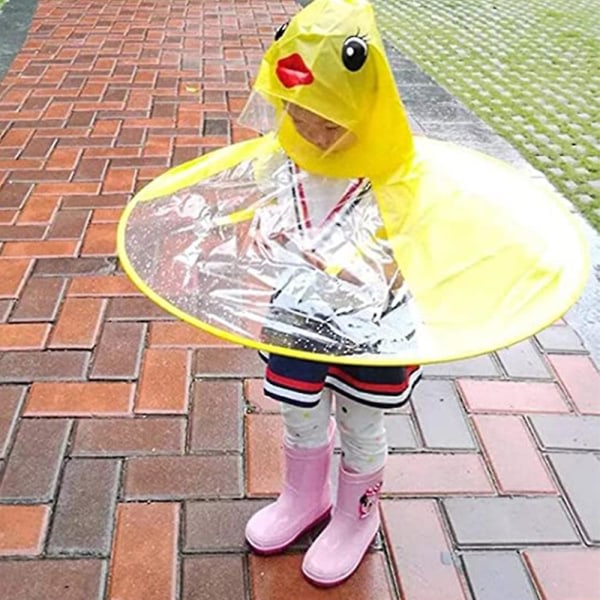 Regnfrakke til småbørn, regnfrakke og paraplyhat Vandtæt UFO til småbørn