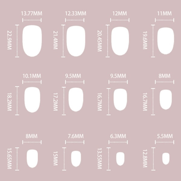 Korte ensfarvede manicure-sæt i ensfarvet enkel stil med stiftlim til daglige kontoropgaver Jelly Glue Model