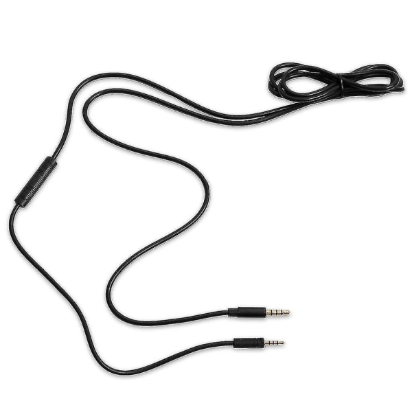 1,8 m kabel til Sennheiser Momentum 2.0 med volumenkontrol og mikrofon - Inline-ledning - sort